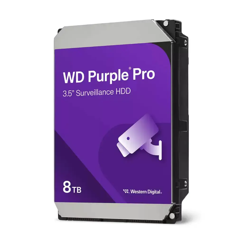 Western Digital Purple Pro Smart Video HDD 8TB Internal Hard Drive 7200 RPM 3.5" Serial ATA