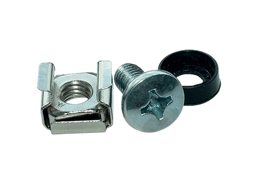 Kit 20 vis écrous-cages ronds M6X12