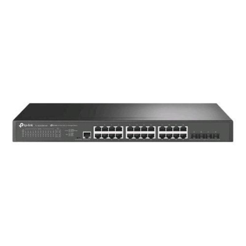 TP-Link Omada Non-POE 24-Port 2.5GBASE-T L2+ Managed Switch with 4 10GE SFP+ Slots Managed L2+ 2.5G Ethernet (100/1000/2500) Rack Mounting 1U