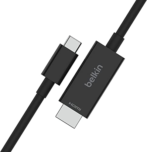 Belkin Connect USB-C to HDMI 2.1 Cable, 6.6 Ft - Black
