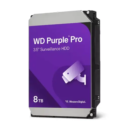 Western Digital Purple Pro Smart Video HDD 8TB Internal Hard Drive 7200 RPM 3.5" Serial ATA