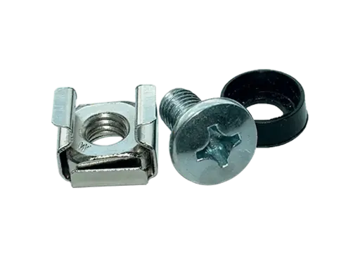 Kit 20 vis écrous-cages ronds M6X12