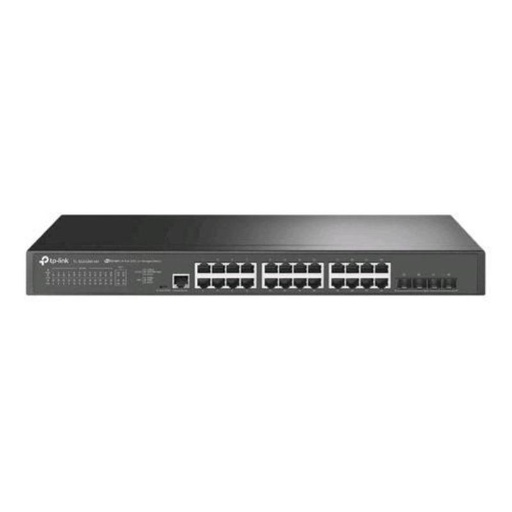 TP-Link Omada Non-POE 24-Port 2.5GBASE-T L2+ Managed Switch with 4 10GE SFP+ Slots Managed L2+ 2.5G Ethernet (100/1000/2500) Rack Mounting 1U