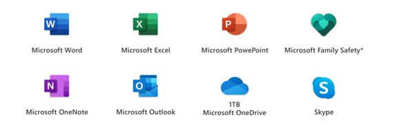 Logiciels de bureautique Microsoft 365 word excel powerpoint outlook